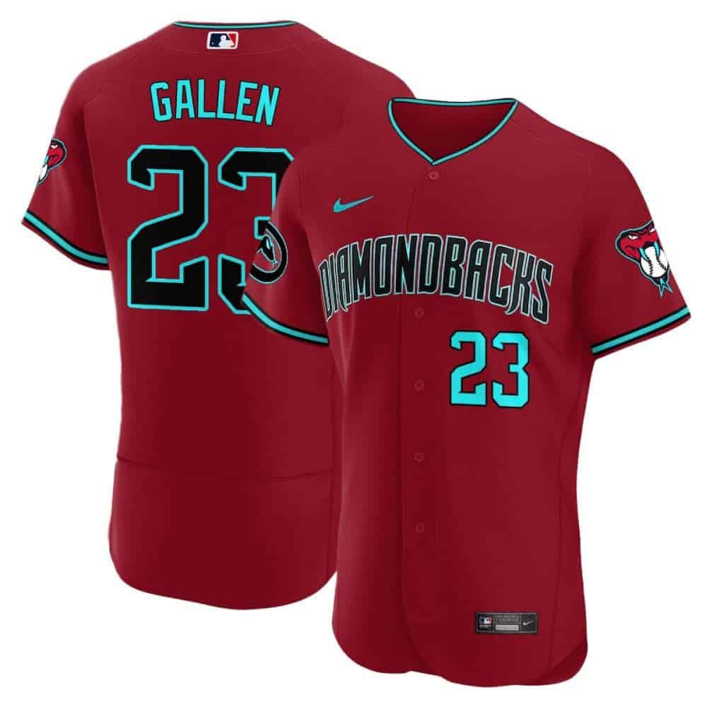 Men Arizona Diamondback #23 Gallen Red 2024 Nike Flex Base MLB Jersey